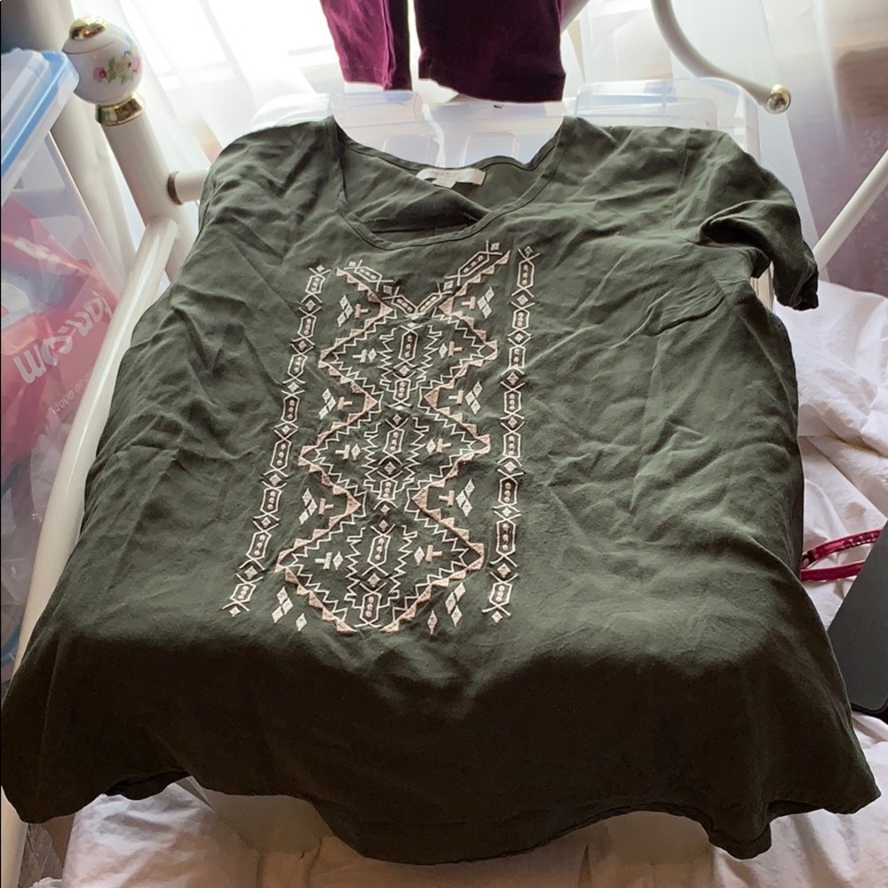 Olive green shirt